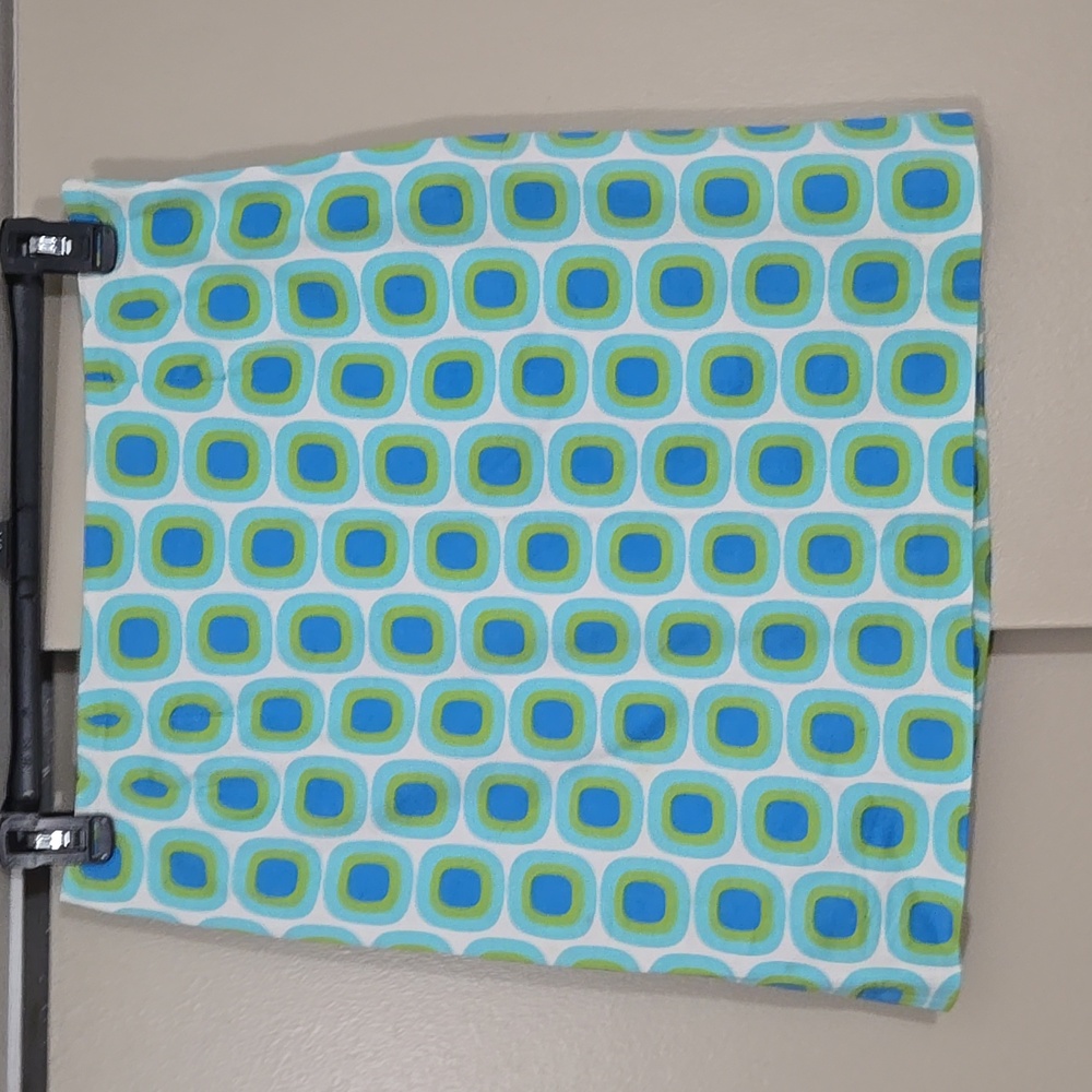 Lesley Evers Geometric Patterned Cotton Skirt - B… - image 1